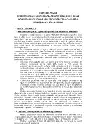 Rectocolita ulcerohemoragica e o afectiune care predispune la aparitia cancerului de colon. Protocol Boli Inflamatorii