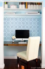 Built in desk ideas for bedroom wall. How To Build A Desk In A Closet Houseful Of Handmade