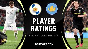 We tried to create until david silva got injured then we lost the city played a very intense game which denied any space to real madrid. Real Madrid 1 2 Man City Full Player Ratings As Gabriel Jesus Comes Of Age