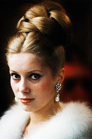 You won't find vintage wedding hairstyles in modern magazines. Catherine Deneuve Vintage Hairstyles Hair Styles Beautiful Hair