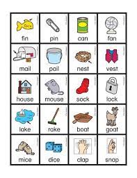 Free Rhyming Picture Cards With Words From The Mailbox Print In Color Or In Rhyming Words Kindergarten Rhyming Words Rhyming Pictures