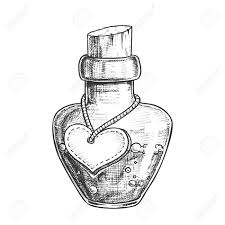 Harry potter project part 1 : Potion Bottle With Blank Heart Form Label Vector Glass Bottle Royalty Free Cliparts Vectors And Stock Illustration Image 128647718