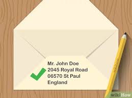 The name and address go on the bottom left corner of the front of the envelope or parcel. How To Address A Letter To England 10 Steps With Pictures
