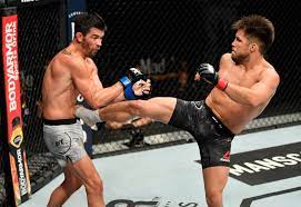 UFC - Henry Cejudo kicks Dominick Cruz during their UFC bantamweight  championship bout. | Facebook