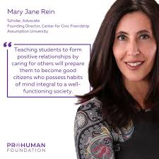 Mary Jane Rein is the founding director of the Center for Civic Friendship  at Assumption University. A leader in genocide education and civil  discourse, she is also an advocate for Jewish life… |