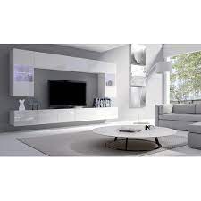 Muir Entertainment Unit Orren Ellis Colour White White Gloss Living Room White Living Room Sets Furniture Living Room Tv Unit