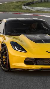 Of torque over stock to your we made big power on the c7 models with respectable gains of 20 rear wheel horse power on the lt1, and 30 on the z06! 2015 Chevrolet Corvette Z06 C7 R Edition Yellow Supercar 750x1334 Iphone 8 7 6 6s Wallpaper Background Picture Image