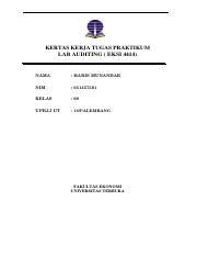 Maybe you would like to learn more about one of these? Kertas Kerja Praktikum Soal 1 Sd 8 Lab Auditing 00 Docx Kertas Kerja Tugas Praktikum Lab Auditing Eksi4414 Nama Miptahudin Nim 030693213 Kelas Lab Course Hero