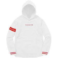 Martinez Twins Savage Hoodie 50 Liked On Polyvore Featuring Tops Hoodies Hooded Sweatshirt Hooded Pullov Hoodies Martinez Twins White Hooded Sweatshirt