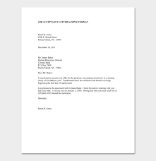 How To Accept Job Offer Acceptance Letter Email Sample