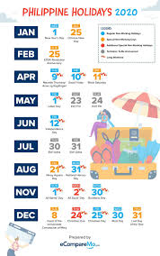 Philippine Holidays 2020 A Guide To When To File Your Leaves
