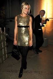 Burberry Gold Sequin Dress With Black Tights New Years Eve Inspiration Sienna Miller Style Gold Sequin Dress Dresses