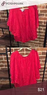 Dress Barn Flowy Shirt Dress Barn Red Flowy Shirt Size Xl Worn Only Once Dress Barn Tops Flowy Shirt Dress Barn Dresses Clothes Design