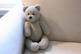 Cut your fur fabric in a single layer (remembering to flip. Knitted Teddy Bear Free Knitting Pattern