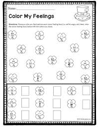 St Patrick S Day Theme Feelings Identification Activity To Help Children Learn And Re Social Emotional Learning Activities Feelings Activities Holiday Lessons