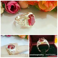 Kristal batu delima yang ditemukan sering kali berukuran besar dan terlihat cantik. An Original Silver 925 Cincin Batu Merah Shopee Malaysia