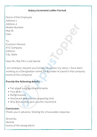 Bank statement letter in telugu letter from images.template.net a request email sample 2: Salary Increment Letter Format Samples How To Write Salary Increment Letter A Plus Topper