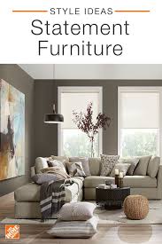 Fill Your Space With Statement Furniture That S Simple Yet Cozy This Space Combines A Beige Sectional For Am Home Living Room Interior Design Living Room Home