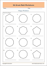 5th Grade Geometry Math Worksheets Polygons Math Worksheets Geometry Worksheets Math Geometry