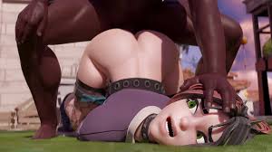 Fortnite Helsie ROUGH Doggy Fuck Outside on a Hot Summer Day Blacked