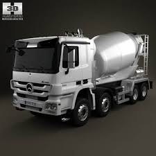 3d Model Of Mercedes Benz Actros Mixer 2011 Mercedes Benz Mercedes Benz