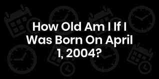 Jun 24, 2021 · as an example, if i was born in 1995, my age in 2021 will be: How Old Am I If I Was Born On April 1 2004 Date Age