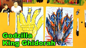 Drawing godzilla & ghidorah from movie[godzilla: King Ghidorah Drawing Monsters From Godzilla Youtube