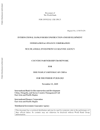 Http Documents Worldbank Org Curated En 902781575573489712 Pdf China Country Partnership Framework For The Period Fy2020 2025 Pdf