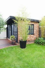 Flat Roof Garden Shed Office Timber Cladding Contrasting Cladding Permitted Development Sustainable Materials R Shed Office Garden Shed Roof Garden