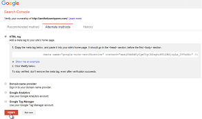 Verifying Your Domain With Google Search Console Support Center Wix Com Verify Supportive Google Search