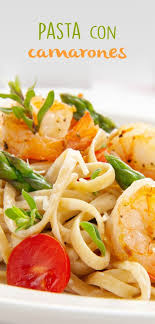 Pasta Con Camarones Receta Pastas Con Camarones Recetas De Pasta Italiana Camarones