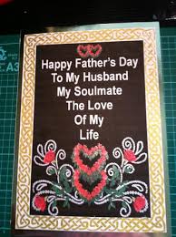 Messages and quotes to write in a card. Happy Fathers Day To My Husband A4 Quick Card Front Photo By V De Sousa