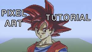 Maybe you would like to learn more about one of these? Minecraft Pixel Art Tutorial Super Saiyan God Goku Youtube