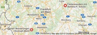 Map Of Fastenwandern Koblenz Riesengebirge Fulda