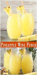 Easy Pineapple Wine Punch Miss In The Kitchen Drinks Alcohol Recipes Wine Punch Summer Cocktail Recipes