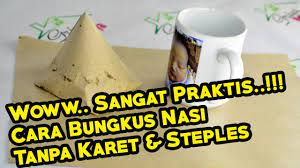 Cara melipat kertas katak bicara , karena ini permainan saya saat masih kecil tutorial origami katak origami. Tutorial Cara Membungkus Nasi Tanpa Karet Dan Steples Sangat Praktis Youtube