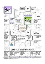 Board Game Let S Talk About The Future Future Tenses Teaching English Future Worksheets