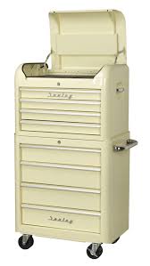 Black And Decker Rolling Tool Box Sealey Retro Tool Cab This A Classic Smeg Fridge A 59 Caddy And An Indian Scout Perfect Garage Tool Box Garage Accessories Vintage Tools