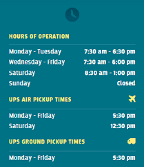 In Case You Didn T Know Here Are Our Hours Of Operation You Will Find Our Ups Air Pickup Times And Ups Ground Pickup Tim Notary Service Funeral Programs Ups