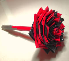 Things you'll need an xacto knife or scissors green duct tape blue duct tape (or whatever color you want the petals to be) a plain pen. Make You A Duct Tape Flower Pens By Piccologirl123