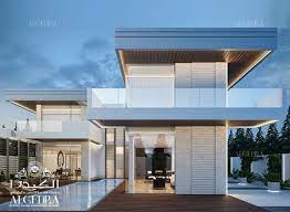 Moving on to something of modern design, this literal white lodge is something you cannot miss. Modern Villa Design Algedra Interior Design