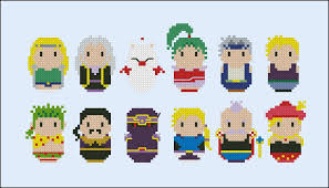 Set cactus cross stitch pattern funny cross stitch modern succulent cross stitch cactus lover gift patterns includes: Final Fantasy Vi Digital Cross Stitch Pattern
