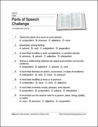 Printable Activities For Learning The Parts Of Speech Parts Of Speech Parts Of Speech Worksheets Grammar Nerd