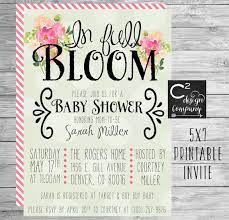 In Full Bloom Baby Shower Invitation Etsy Spring Baby Shower Baby Shower Flowers Baby Shower Themes