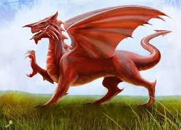 Image result for red dragon Wales flag