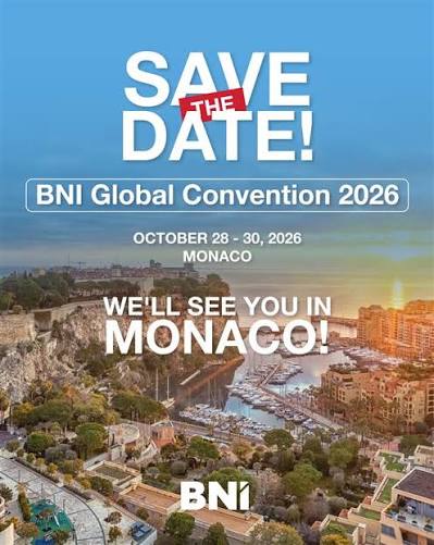 That's a wrap for the BNI Global Convention 2025. We'll see you next year  in Monaco. Till then, happy networking! #BNI #BNIGC26 #Networking