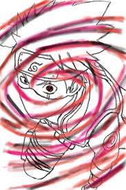 Kakashi Sharingan Kamui Naruto Manga Anime Digital Drawing Kakashi Anime Made in illustrator using pen tool. pinterest