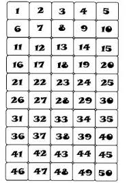 Printable Number Cards 1 50 Spanish Numbers Printable