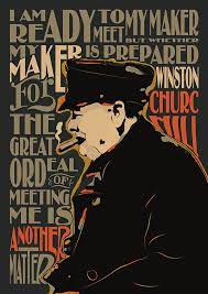 Winston Churchill Pop Art Quote Digital Art By Bonb Creative