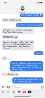 My friends do jealousy this will get the smile every time on your boyfriend's face whenever you send it. Closed To Finish Up Requests Jealous Karasuno Relationship Texts Not